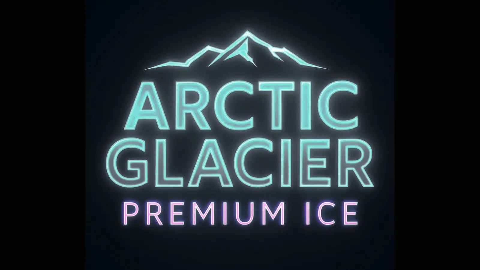 Arctic Glacier Premium Ice Neon Logo